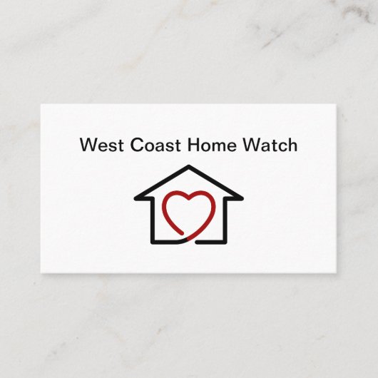 Homewatchおよびコンシェルジュ・サービス 名刺 (正面)