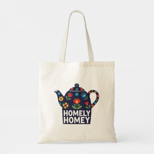 Homey homey tea pot design totebag トートバッグ (裏面)