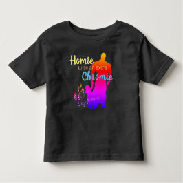 Homie with a extra Chromie with Music Notes トドラーTシャツ
