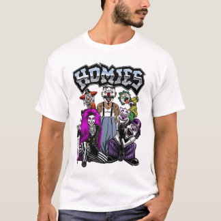 Homies 90s Nostalgia Cholo Clowns Tシャツ