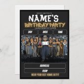 Homies Birthday Invitation, 90s nostalgia 招待状 (正面/裏面)