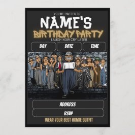 Homies Birthday Invitation, 90s nostalgia 招待状