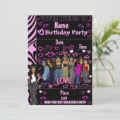 Homies Chicana  Birthday Invitation Lil Homies 招待状 (スタンド正面)