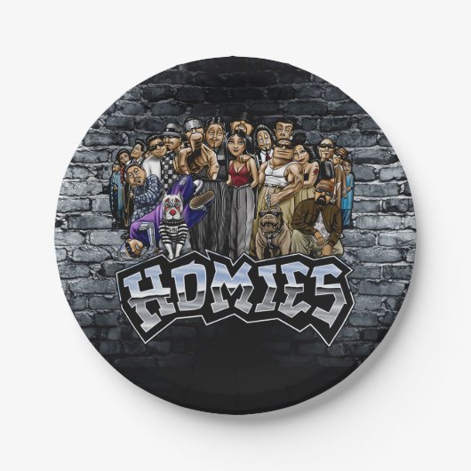 Homies Party Plates, Lil Homies Birthday ペーパープレート (正面)