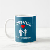 Homieual It's Not Sus, He's The Homie Design  コーヒーマグカップ (左)