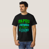 Homme Cadeau Papou l'Homme le Mythe la Légende Tシャツ (正面フル)