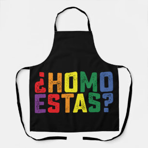 Homo+Estas スペイン系メキシコ人 おもしろ ゲイ プライド LGBTQ エプロン