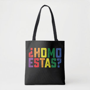 Homo Estas スペイン語 メキシコ おもしろ ゲイ プライド LGBTQ トートバッグ