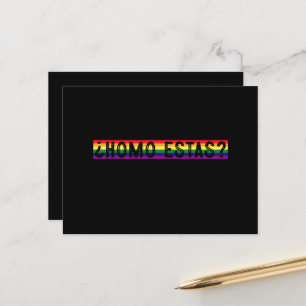 Homo Estas スペイン語 メキシコ ゲイ プライド LGBTQ 月間  ポストカード
