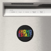 Homo Estas スペイン メキシコ 風刺的 ゲイ プライド LGBTQ マグネット (インサイチュ (食洗機))