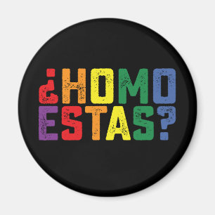 Homo Estas スペイン メキシコ 風刺的 ゲイ プライド LGBTQ マグネット