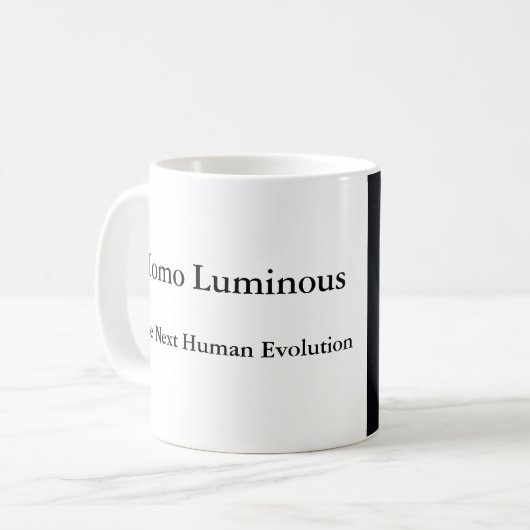 Homo Luminous The Next Human Evolution Mug 11 oz コーヒーマグカップ (正面左)