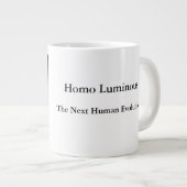 Homo Luminous The Next Human Evolution Mug Jumbo ジャンボコーヒーマグカップ (正面右)