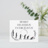 Homo Regressus Evangelicus – 楽しいAnti-MAGAカード ポストカード (スタンド正面)