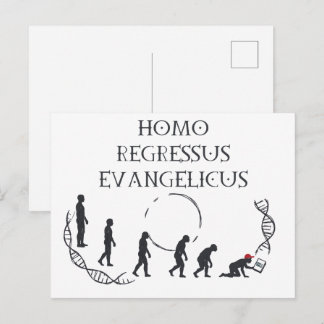 Homo Regressus Evangelicus – 楽しいAnti-MAGAカード ポストカード