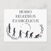 Homo Regressus Evangelicus – 楽しいAnti-MAGAカード ポストカード (正面)