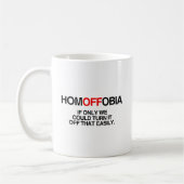 HOMOFFOBIA.png コーヒーマグカップ (左)