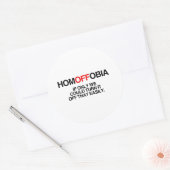 HOMOFFOBIA.png ラウンドシール (封筒)