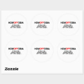 HOMOFFOBIA.png ラウンドシール (シート)