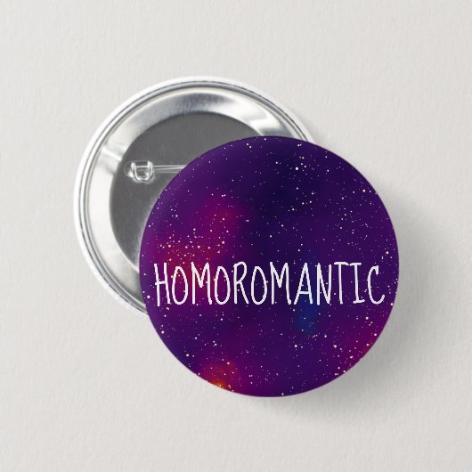 Homoromanticカスタマイズ可能な銀河系ID 缶バッジ (正面&裏面)