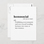 HOMOSOCIAL (定義) ポストカード (正面/裏面)