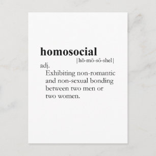 HOMOSOCIAL (定義) ポストカード
