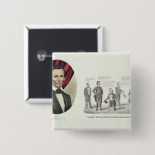 Hon。 エイブラハム・リンカーン 缶バッジ (正面&裏面)