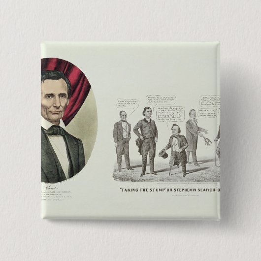 Hon。 エイブラハム・リンカーン 缶バッジ (正面)