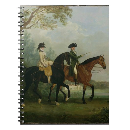 Hon。 彼女の兄弟とのMarcia Pittの乗馬 ノートブック (正面)