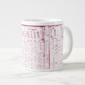 Hon。 第2大統領、20oz、ジョン・アダムズ。 赤味がかったマグ ジャンボコーヒーマグカップ (正面右)