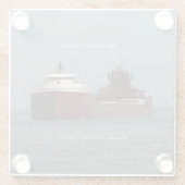 Hon James L. Oberstarガラスコースター ガラスコースター (裏面)