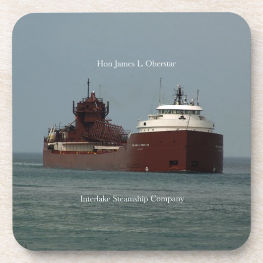 Hon James L. Oberstarシリーズ6種のプラスチック製コースター コースター (正面)