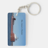 Hon James L. Oberstar長方形キーチェーン キーホルダー (裏面)