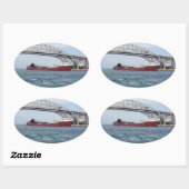 Hon James L. Oberstar PHステッカー 楕円形シール (シート)