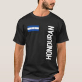 Honduran Flag And Honduras Roots Tシャツ (正面)