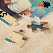  Honduras BAHIA DE TRUJILLO Retro poster ジグソーパズル (側面)