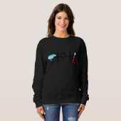 Honduras Chile Flag Honduran Chilean Heartbeat スウェットシャツ (正面フル)