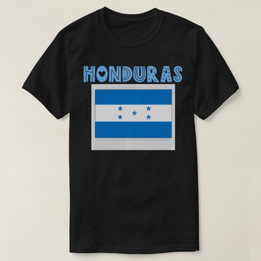 Honduras Country National Flag Proud Hondurans Gir Tシャツ (デザイン正面)