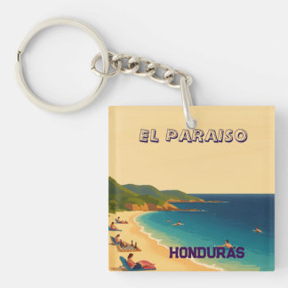  Honduras EL PARAISO Retro poster キーホルダー