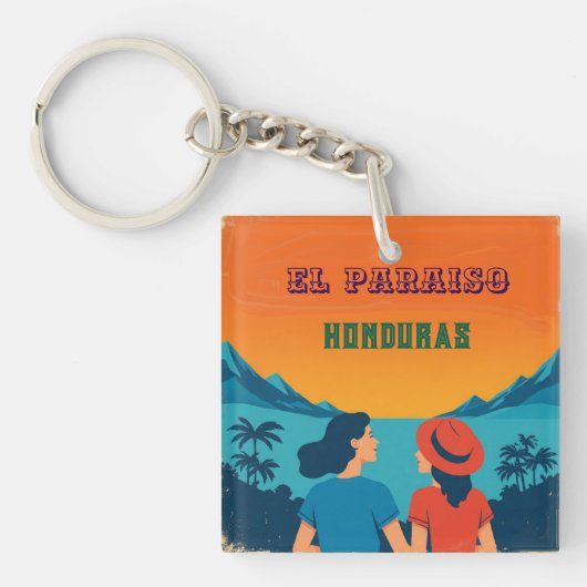 Honduras EL PARAISOtro poster キーホルダー (正面)