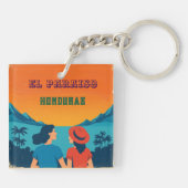 Honduras EL PARAISOtro poster キーホルダー (裏面)