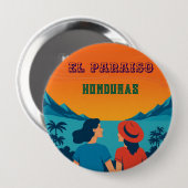 Honduras EL PARAISOtro poster 缶バッジ (正面&裏面)