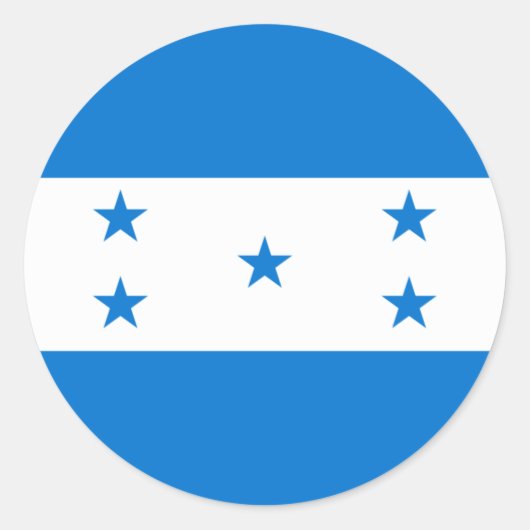 Honduras flag  ラウンドシール (正面)