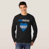 Honduras Flag Holiday Honduras Heart Honduran Flag Tシャツ (正面フル)