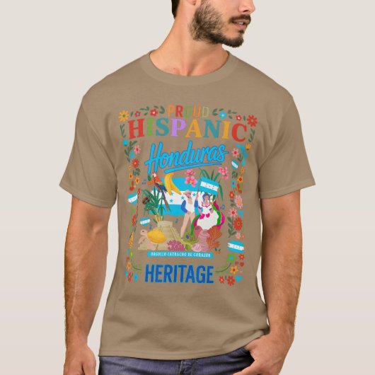 Honduras Flag Outfit Ideas for Women Honduran Hisp Tシャツ (正面)