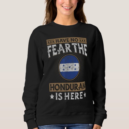 Honduras Flag Proud Hondurian Men & Women スウェットシャツ (正面)