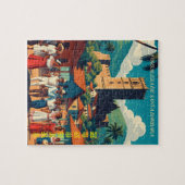  Honduras Fortaleza de Santabarbara Retro poster ジグソーパズル (横)