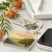  Honduras GRACIAS A DIOS Retro poster キーホルダー (正面右)