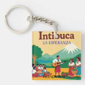  Honduras INTIBUCA Retro poster キーホルダー (正面)