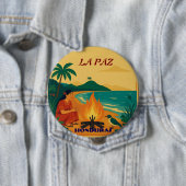 Honduras LA PAZ Retro poster 缶バッジ (インサイチュ)